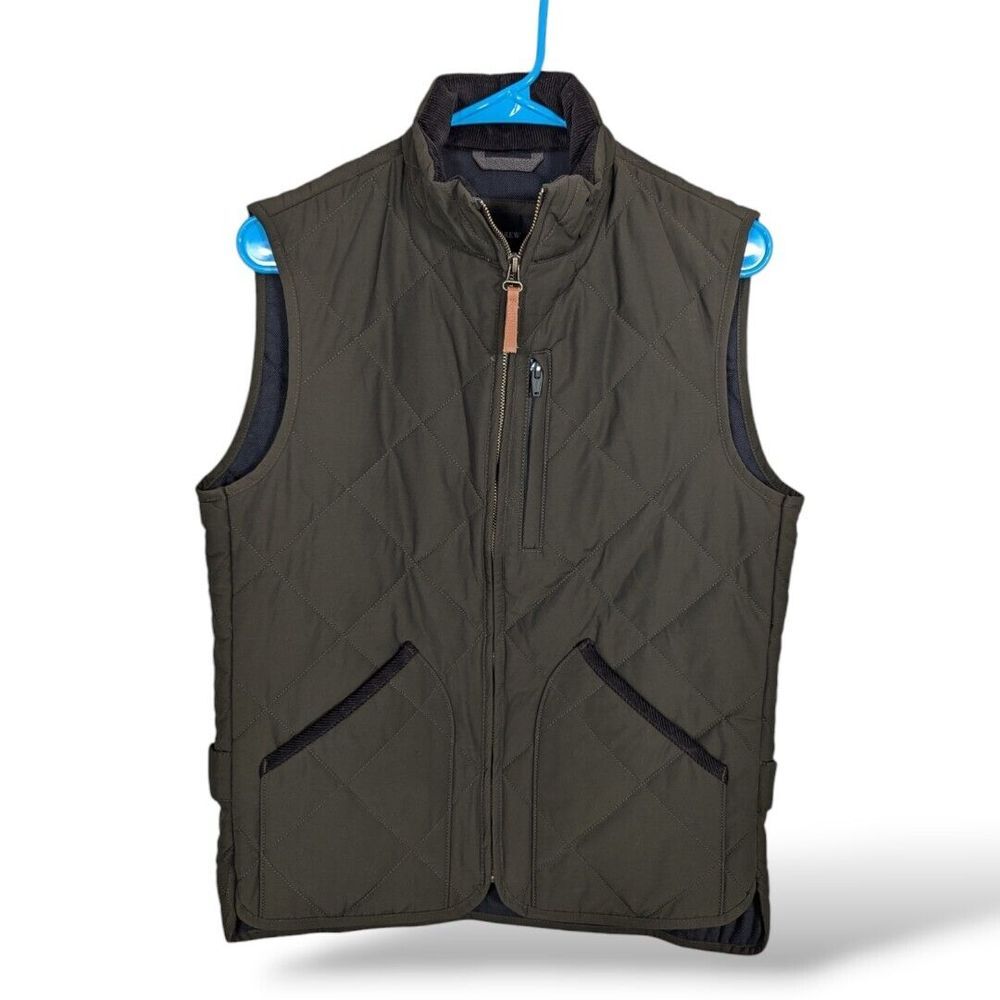 J.Crew Mens Sussex quilted vest XS eco-friendly‎ PrimaLoft Gorpcore Minimalist